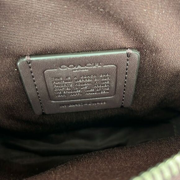 Coach Leather Canteen Crossbody Bag With Halloween Bat Print Purse - Picture 8 of 14